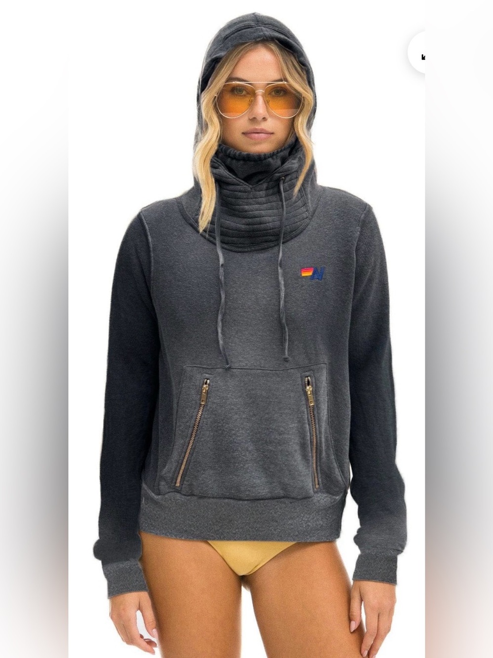 Aviator Nation tie-dye Ninja pullover hoodie sz S - Picture 4 of 14